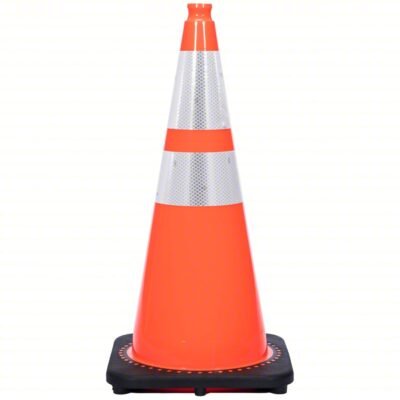 TRAFFIC CONES ORANGE PVC 28 INCHES